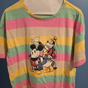 DISNEY WOMENS STRIPED  TEES